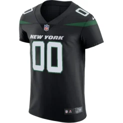 New York Jets Nike Elite^Men's Nike Stealth Black Vapor Untouchable Elite Custom Jersey