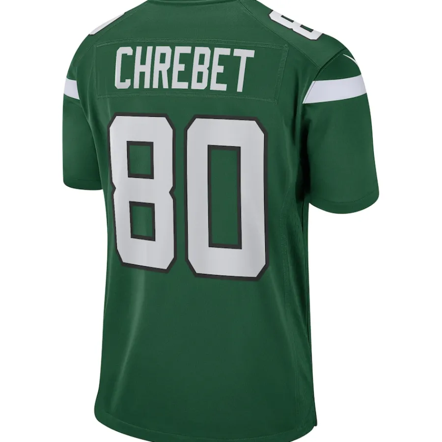 New York Jets Replica | Throwback^Men's Nike Wayne Chrebet Gotham Green Game Retired Player Jersey