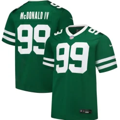 New York Jets Nike Game^Men's Nike Will McDonald IV Legacy Green Team Game Jersey