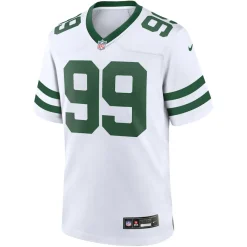 New York Jets Nike Game^Men's Nike Will McDonald IV Legacy White Game Jersey