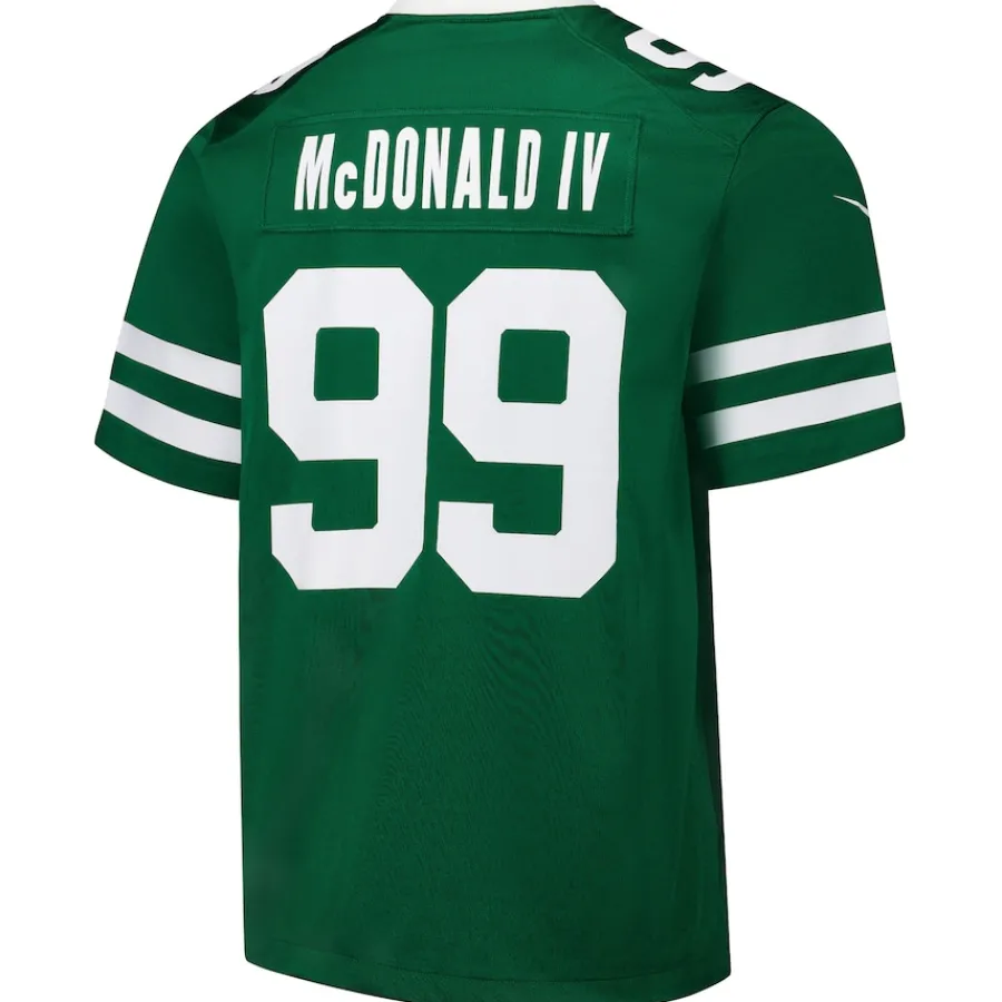 New York Jets Nike Game^Men's Nike Will McDonald IV Legacy Green Team Game Jersey