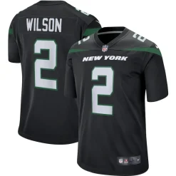 New York Jets Jerseys | Men^Men's Nike Zach Wilson Black Alternate Game Jersey