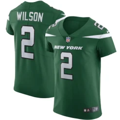 New York Jets Nike Elite^Men's Nike Zach Wilson Gotham Green Vapor Elite Jersey