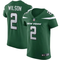 New York Jets Nike Elite^Men's Nike Zach Wilson Gotham Green Vapor Elite Jersey