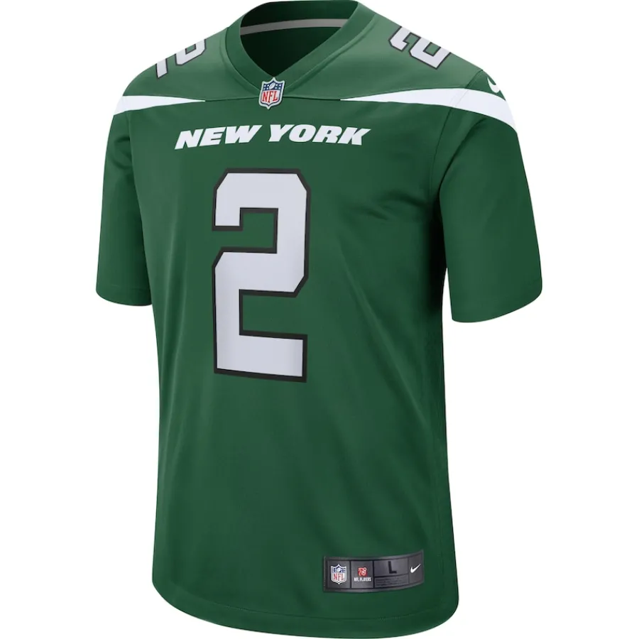 New York Jets Jerseys | Men^Men's Nike Zach Wilson Gotham Green Game Jersey