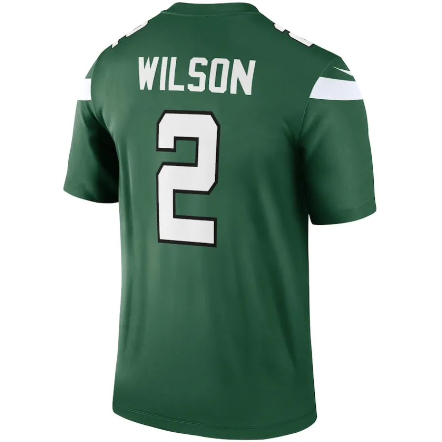 New York Jets Nike Legend^Men's Nike Zach Wilson Gotham Green Team Legend Player Performance Top