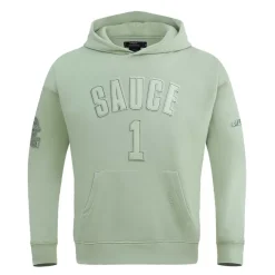 New York Jets Sweatshirts & Fleece | Men^Men's Pro Standard Ahmad Sauce Gardner Light Green Player Name & Number Pullover Hoodie