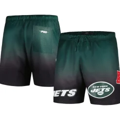 New York Jets Shorts & Pants^Men's Pro Standard Black/Green Ombre Mesh Shorts