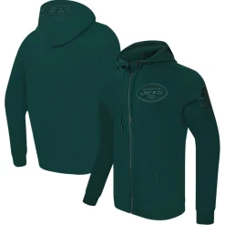 New York Jets Sweatshirts & Fleece | Men^Men's Pro Standard Green Triple Tonal Full-Zip Hoodie