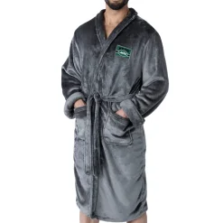 New York Jets Underwear & Sleepwear^Men's The Northwest Group Charcoal Bathrobe