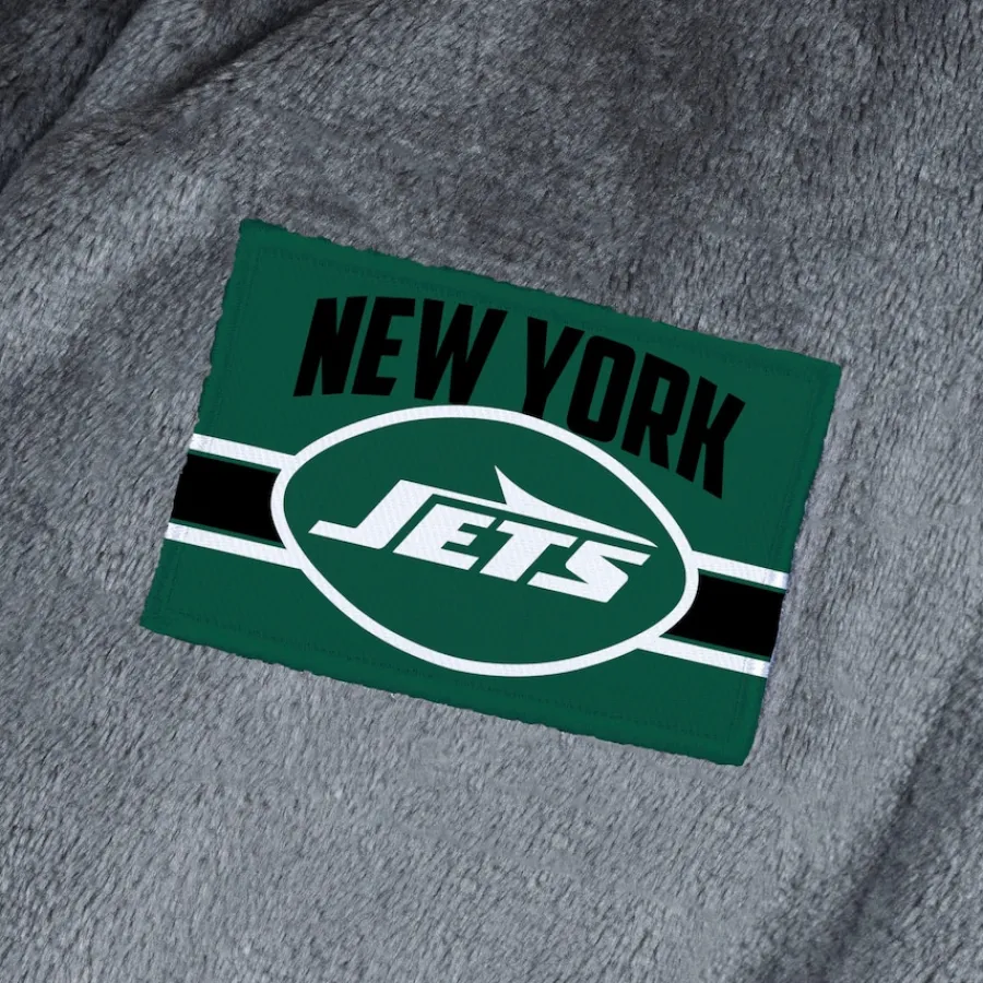 New York Jets Underwear & Sleepwear^Men's The Northwest Group Charcoal Bathrobe