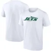 New York Jets T-Shirts | Men^Men's White Logo Team Lockup T-Shirt