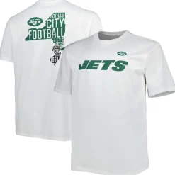 New York Jets Big & Tall^Men's White Big & Tall Hometown Collection Hot Shot T-Shirt