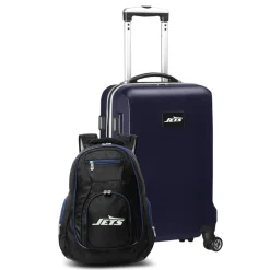 New York Jets Travel | School Supplies^MOJO Navy 2-Piece Backpack & Carry-On Set