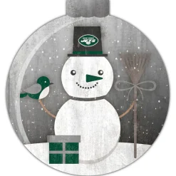New York Jets Holiday Items | Holiday Decorations^ 12'' Snow Globe Wall Art