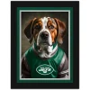 New York Jets Picture Frames & Albums^ 12'' X 16'' Framed Dog In Jersey Print