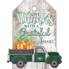 New York Jets Holiday Items | Holiday Decorations^ 11'' X 19'' Gift Tag Truck Sign