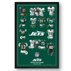 New York Jets Wall Art | Wall Art^ 14" X 20" Uniform Heritage Framed Art Print