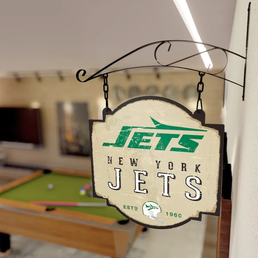 New York Jets Wall Art | Wall Art^ 16" X 1" X 24" Tavern Sign