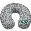 New York Jets Travel^ Cheetah Print Memory Foam Travel Pillow