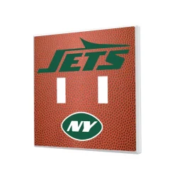 New York Jets Lighting^ Football Design Double Toggle Light Switch Plate