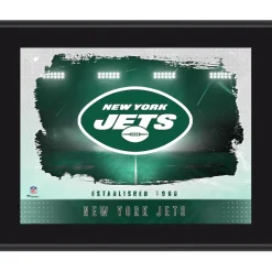 New York Jets Wall Art | Photos^ Framed 10.5" X 13" Sublimated Horizontal Team Logo Plaque