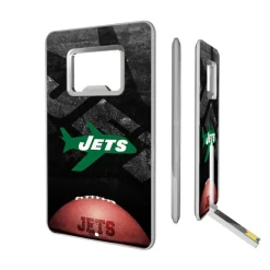 New York Jets Office Accessories^ 32GB Legendary Design Credit Card USB Drive With Bottle Opener