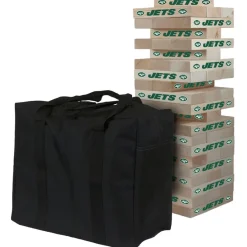 New York Jets Toys & Games | Toys & Outdoor Games^ Giant Wooden Tumble Tower Game