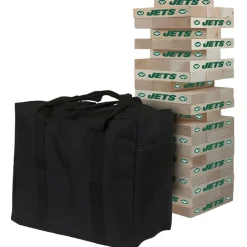 New York Jets Toys & Games | Toys & Outdoor Games^ Giant Wooden Tumble Tower Game
