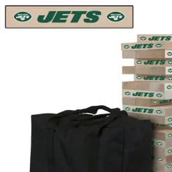 New York Jets Toys & Games | Toys & Outdoor Games^ Giant Wooden Tumble Tower Game