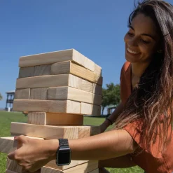 New York Jets Toys & Games | Toys & Outdoor Games^ Giant Wooden Tumble Tower Game