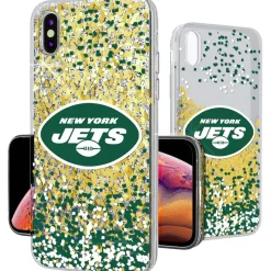 New York Jets Phone Cases | Electronics^ IPhone Glitter Case With Confetti Design