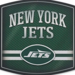New York Jets Wall Art | Wall Art^ Layered Stripe Metal Sign