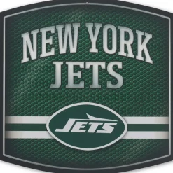 New York Jets Wall Art | Wall Art^ Layered Stripe Metal Sign