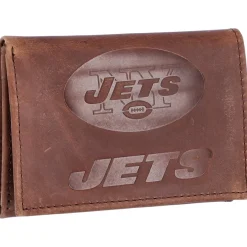 New York Jets Accessories | Checkbooks-Wallets^ Leather Team Tri-Fold Wallet
