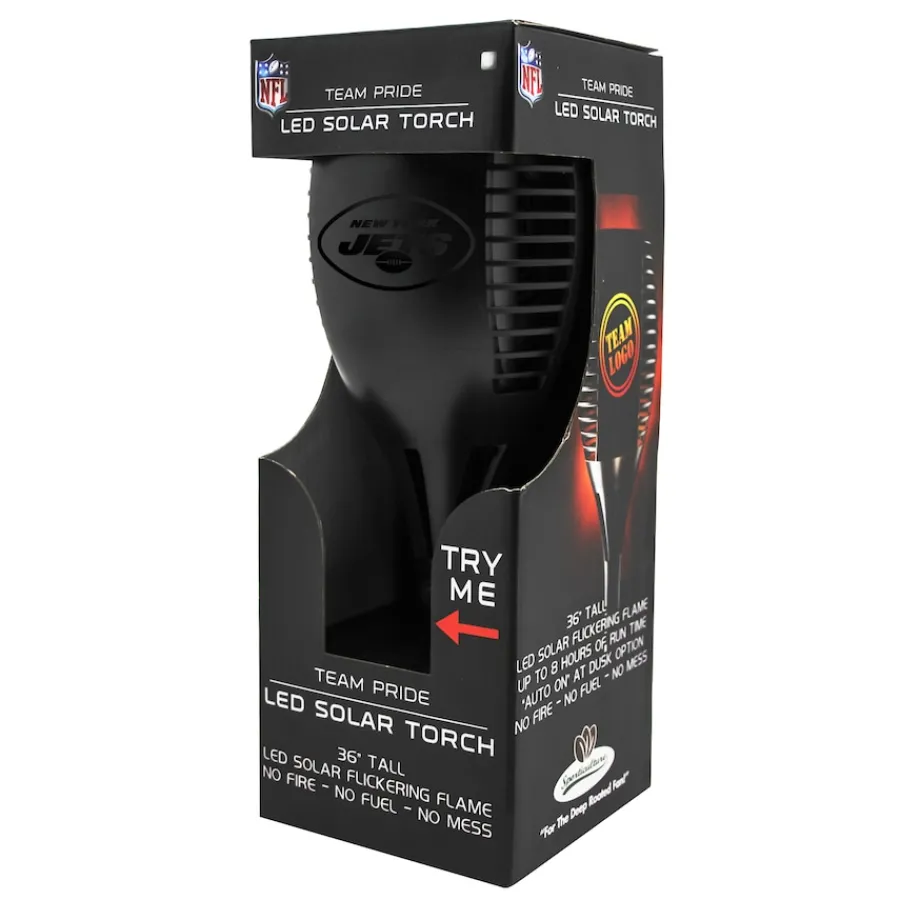 New York Jets Lighting^ LED Solar Torch
