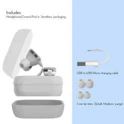 New York Jets Music^ Stripe Design Wireless Earbuds
