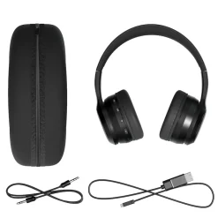 New York Jets Music^ Stripe Design Wireless Bluetooth Headphones With Case