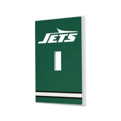 New York Jets Lighting^ Stripe Single Toggle Light Switch Plate