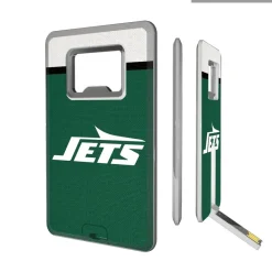 New York Jets Office Accessories^ Striped Credit Card USB Drive & Bottle Opener