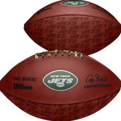 New York Jets Footballs^ Unsigned Wilson Showcase Duke Pro Football