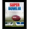 New York Jets Wall Art | Photos^ Vs. Baltimore Colts Super Bowl III 10.5" X 13" Sublimated Plaque