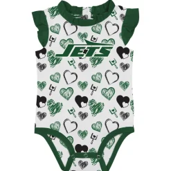 Kids New York Jets Rompers^Newborn & Infant Happy Hearts 2-Piece Bodysuit Set