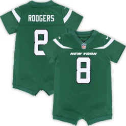 Kids New York Jets Jerseys | Kids^Newborn & Infant Nike Aaron Rodgers Green Game Romper Jersey