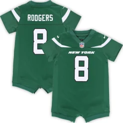 Kids New York Jets Jerseys | Kids^Newborn & Infant Nike Aaron Rodgers Green Game Romper Jersey