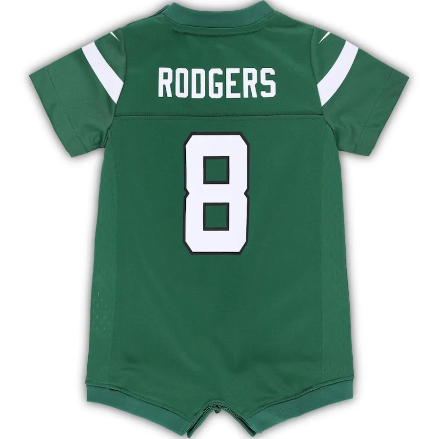 Kids New York Jets Jerseys | Kids^Newborn & Infant Nike Aaron Rodgers Green Game Romper Jersey