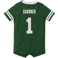 Kids New York Jets Jerseys | Kids^Newborn & Infant Nike Ahmad Sauce Gardner Legacy Green Game Romper Jersey