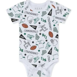 Kids New York Jets Rompers | Shorts & Pants^Newborn & Infant WEAR By Erin Andrews Three-Piece Turn Me Around Bodysuits & Pant Set