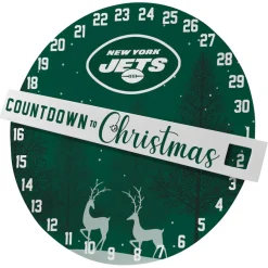 New York Jets Holiday Items | Holiday Decorations^Pegasus Countdown To Christmas Wall Sign