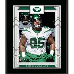 New York Jets Photos | Plaques^Quinnen Williams Framed 10.5" X 13" Sublimated Player Plaque